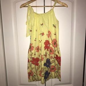 Old Navy Women Yellow Floral Dress